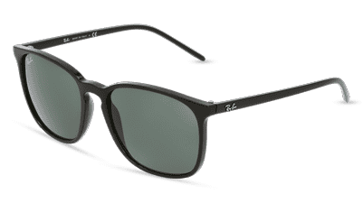 RAY-BAN RB 4387 Noir Vue d'angle