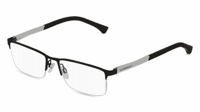 EMPORIO ARMANI EA1041 Zwart glanzend Hoekaanzicht