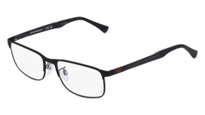 Emporio Armani EA1112 zwart mat Hoekaanzicht