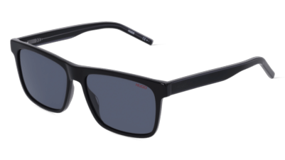 Hugo HG 1242/S Noir brillant Vue d'angle