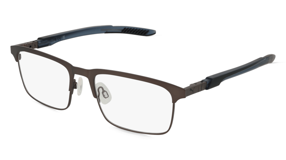 Puma PU0380O Bleu gris gun Vue d'angle