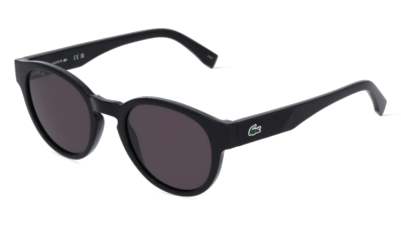 Lacoste L6000S Noir brillant Vue d'angle