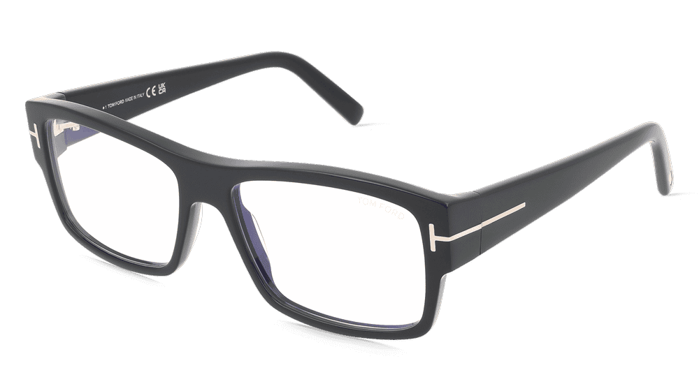 Tom Ford TF5941-B Noir brillant Vue d'angle