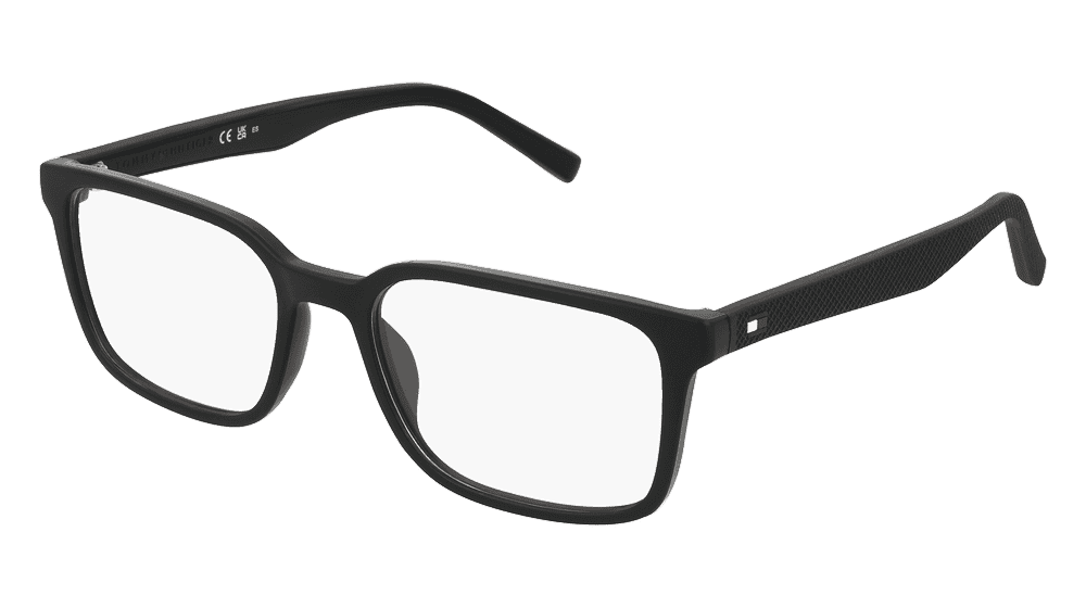 Tommy Hilfiger Eyewear TH 2049 zwart mat Hoekaanzicht