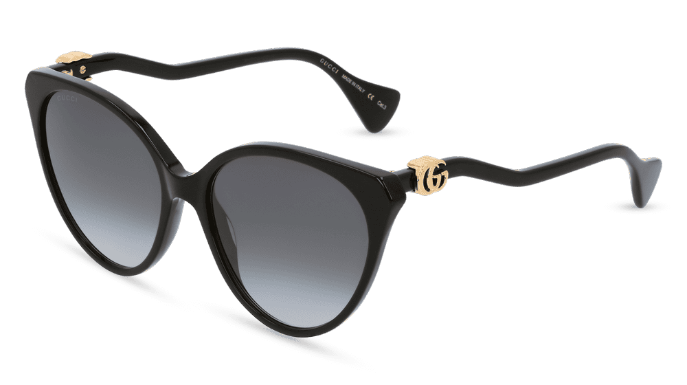 GUCCI GG1011S zwart Hoekaanzicht