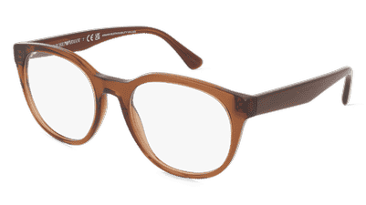 Emporio Armani EA3207 Brun transparent Vue d'angle