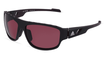 Adidas SP0045 Zwart glanzend Hoekaanzicht