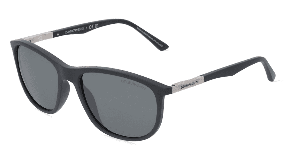 Emporio Armani EA 4201 Grijs mat Hoekaanzicht