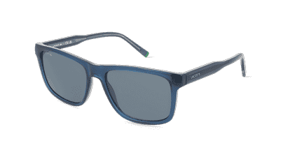 Lacoste L6025S blauw transparant Hoekaanzicht