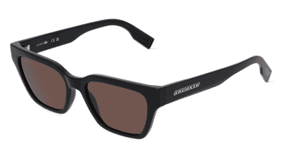Lacoste L6002S Zwart glanzend Hoekaanzicht