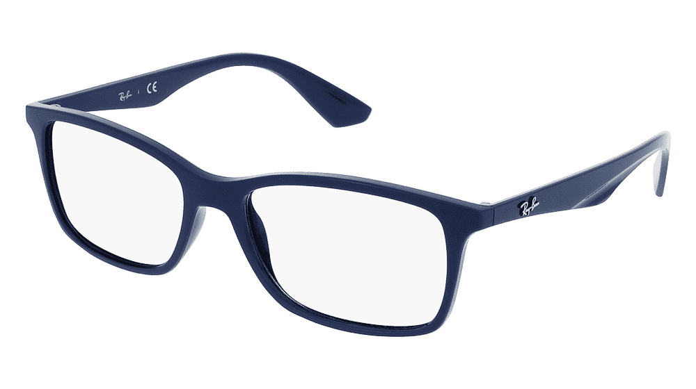 RAY-BAN RX7047 blauw Hoekaanzicht