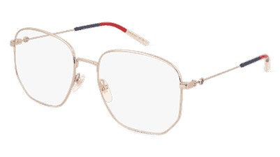 Gucci GG0396O Doré Vue d'angle