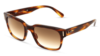 RAY-BAN RB 2190 JEFFREY Zwart glanzend Hoekaanzicht