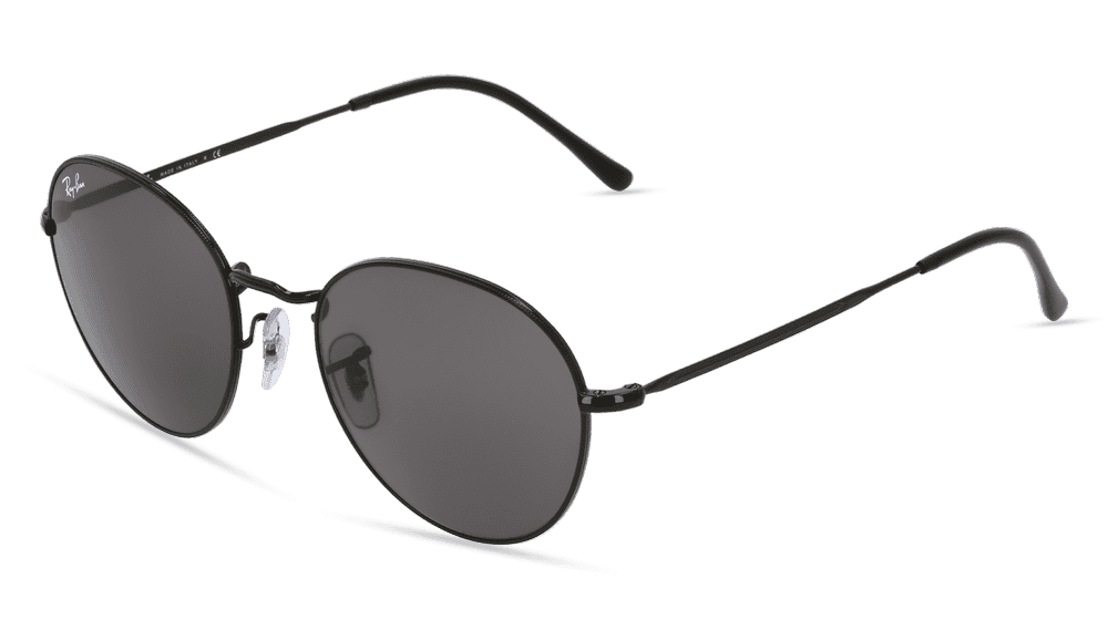RAY-BAN RB 3582 DAVID Noir brillant Vue d'angle
