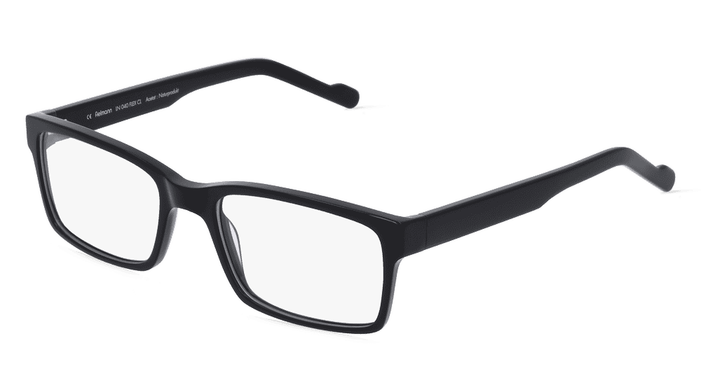 Fielmann LN 040 FLEX CL zwart Hoekaanzicht