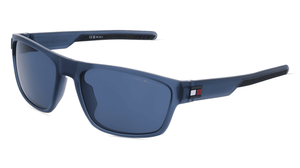 Tommy Hilfiger Eyewear TH 1978/S Bleu transparent Vue d'angle