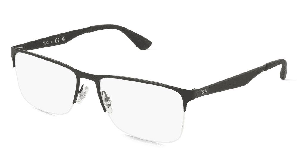 Ray-Ban RX6335 Noir Vue d'angle