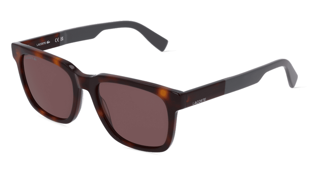 Lacoste L996S Havanna glanzend Hoekaanzicht