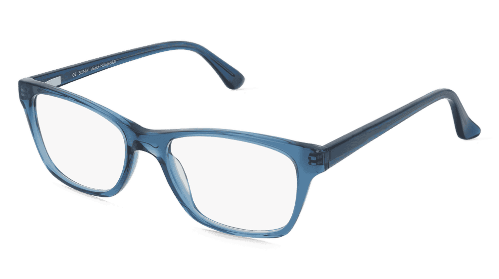 Fielmann ABC 089 FLEX CL SONIA Bleu transparent Vue d'angle