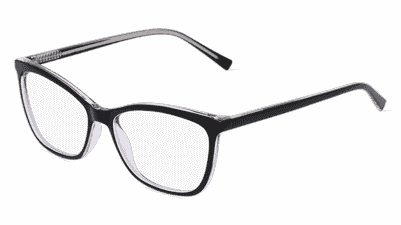 Fielmann OU 052 FA zwart kristal Hoekaanzicht