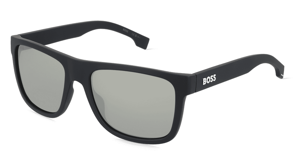 BOSS 1647/S Noir mat Vue d'angle