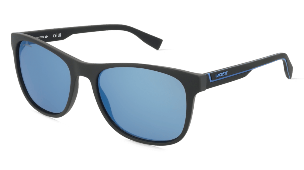 Lacoste L6031S Noir mat Vue d'angle