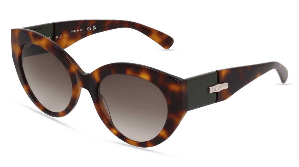 LONGCHAMP LO722S Havanna glanzend Hoekaanzicht