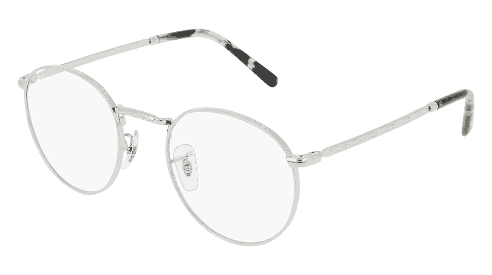 Ray-Ban VISTA RX3637V NEW ROUND Argenté Vue d'angle