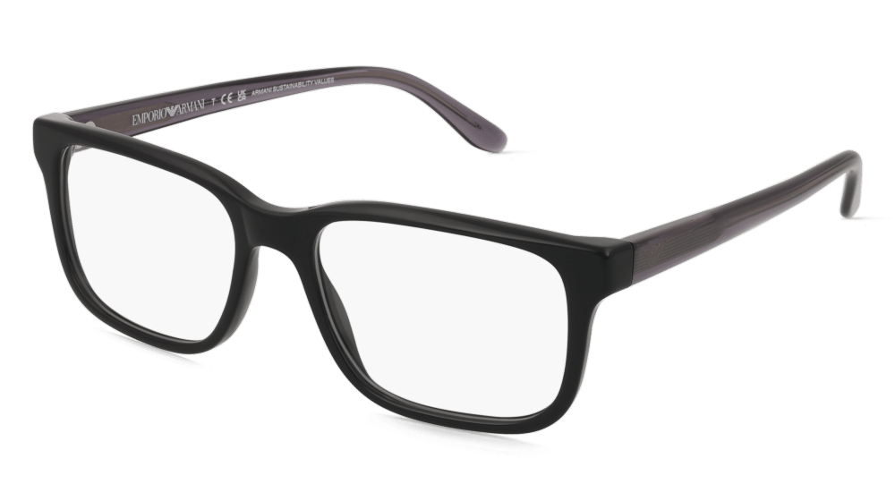 Emporio Armani 0EA3218 zwart Hoekaanzicht