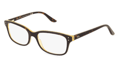 Polo Ralph Lauren RL6062 Havanna foncé Vue d'angle