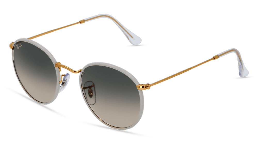 RAY-BAN RB 3447JM ROUND FULL COLOR grijs Hoekaanzicht