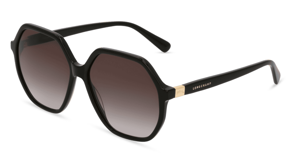 LONGCHAMP LO707S Zwart glanzend Hoekaanzicht