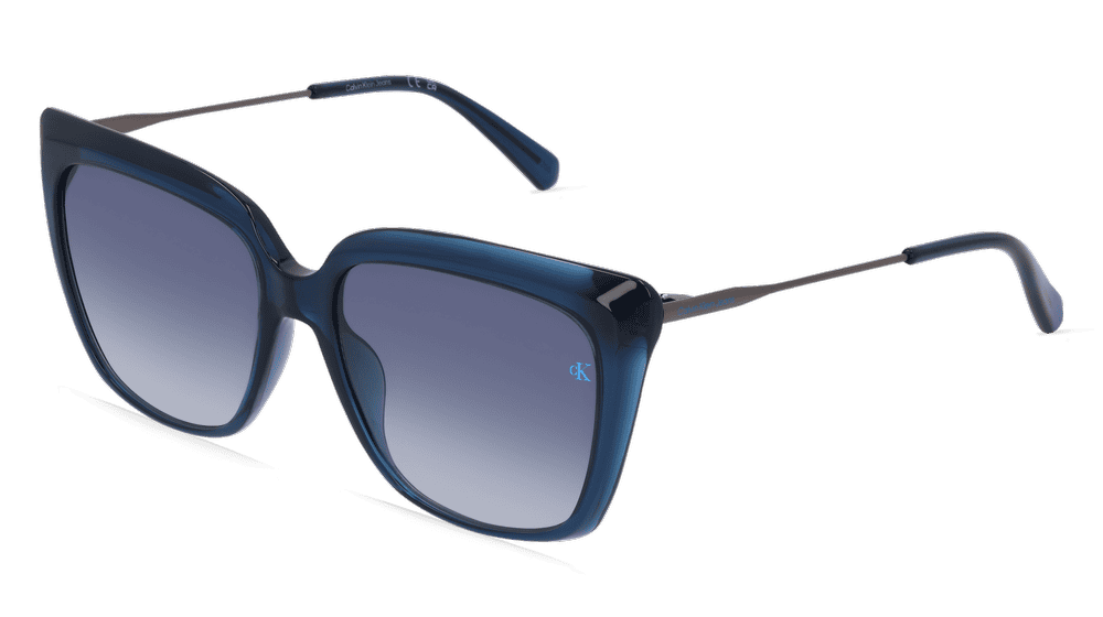 CALVIN KLEIN CKJ22601S Bleu transparent Vue d'angle