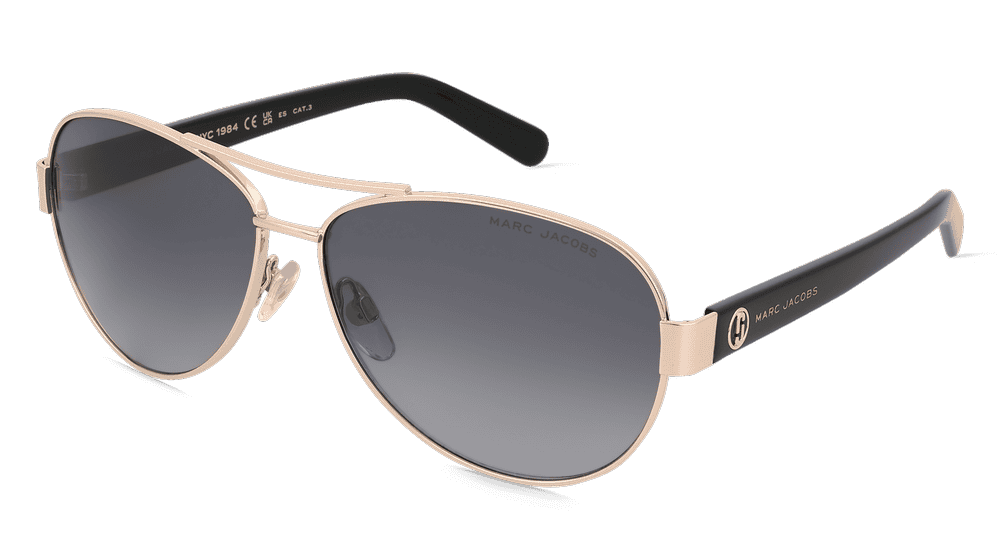 Marc Jacobs 699/S goud zwart Hoekaanzicht