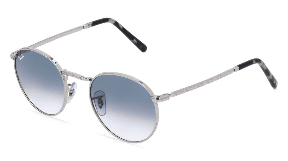 RAY-BAN RB 3637 NEW ROUND zilver Hoekaanzicht