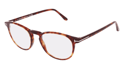 Tom Ford FT5803-B Bleu transparent Vue d'angle