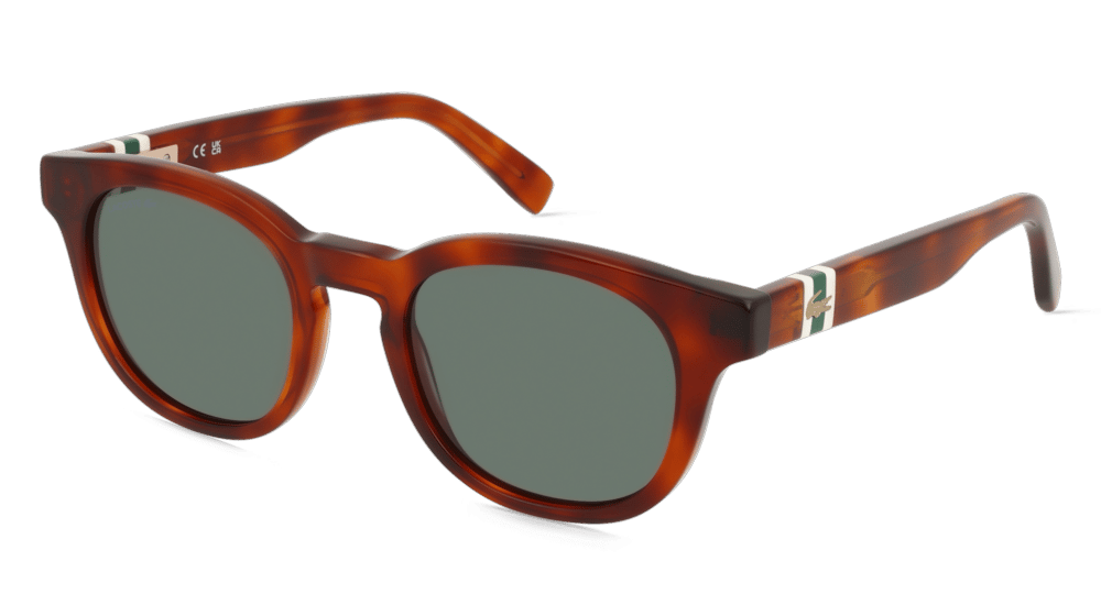 Lacoste L6006S Havane brun Vue d'angle