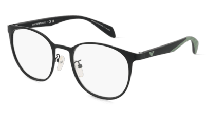 Emporio Armani EA1148 blauw mat Hoekaanzicht
