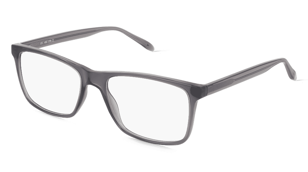 Fielmann ABC 076 CL Gris transparent Vue d'angle