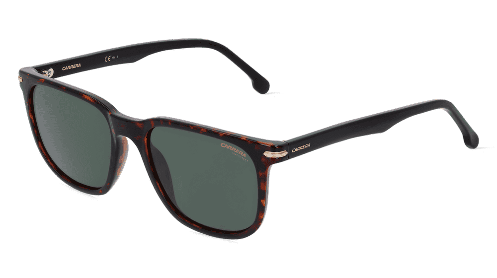 Carrera 300/S zwart havana Hoekaanzicht