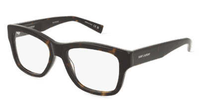 Saint Laurent SL 677 SCRIPT Noir transparent Vue d'angle