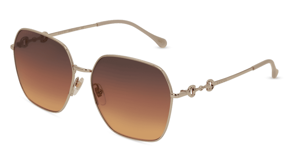 GUCCI GG0882SA Doré brillant Vue d'angle