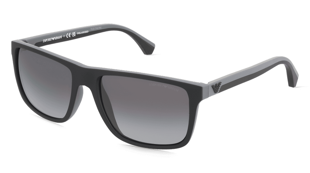 EMPORIO ARMANI EA4033 Noir gris Vue d'angle