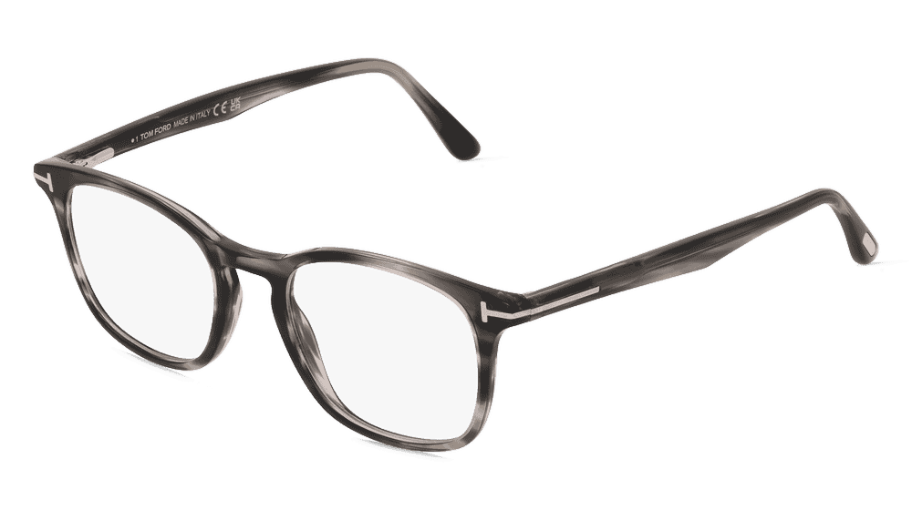 TOM FORD FT5505 grijs gestreept Hoekaanzicht