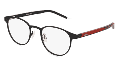 Hugo HG 1030 zwart rood Hoekaanzicht