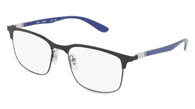 Ray-Ban 0RX6518 Argenté noir Vue d'angle