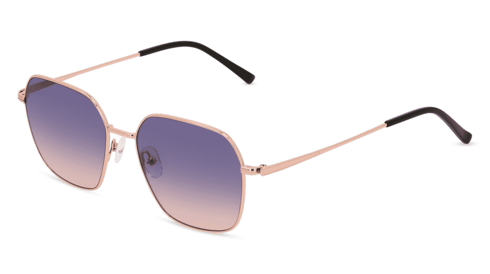 Janny Sun Rosegoud glanzend Hoekaanzicht