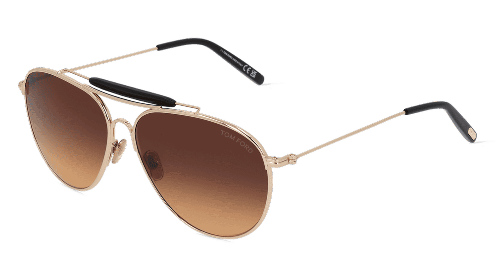 Tom Ford FT0995 RAPHAEL-02 Doré Vue d'angle