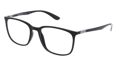 RAY-BAN RX7199 zwart Hoekaanzicht