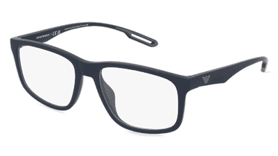 Emporio Armani EA3209U Grijs mat Hoekaanzicht